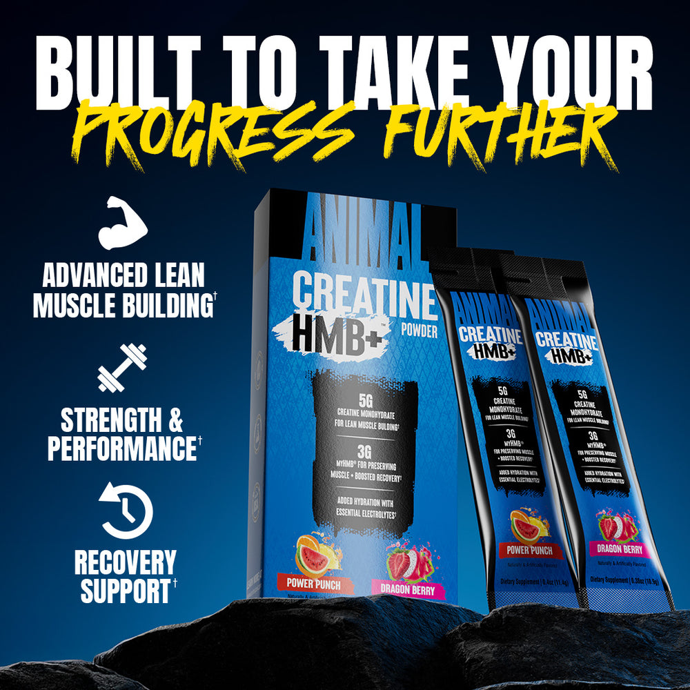 Animal Creatine HMB+ Stick Packs: Powder Packets