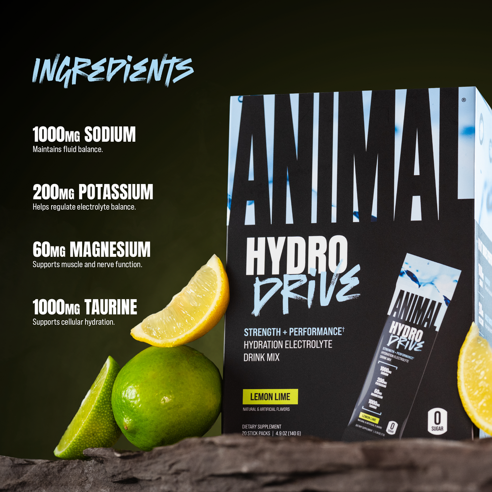 HydroDrive Lemon Lime Ingredients