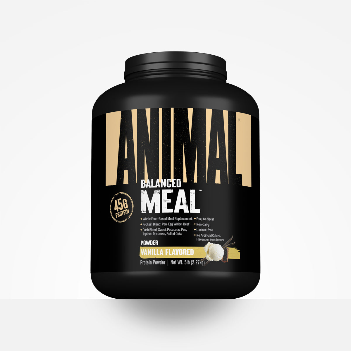 Animal Balanced Meal Replacement Powder - Vanilla flavor protein powder by Animal