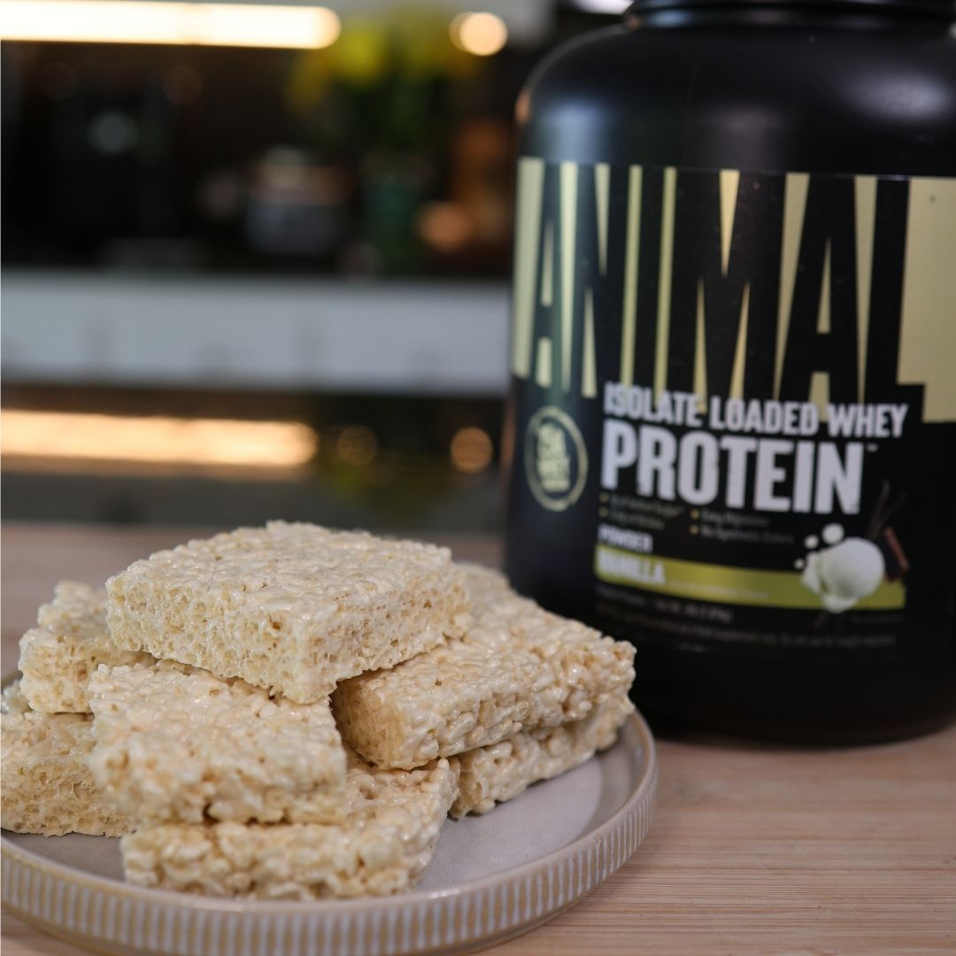 ANIMAL Vanilla Whey Rice Krispie Treats