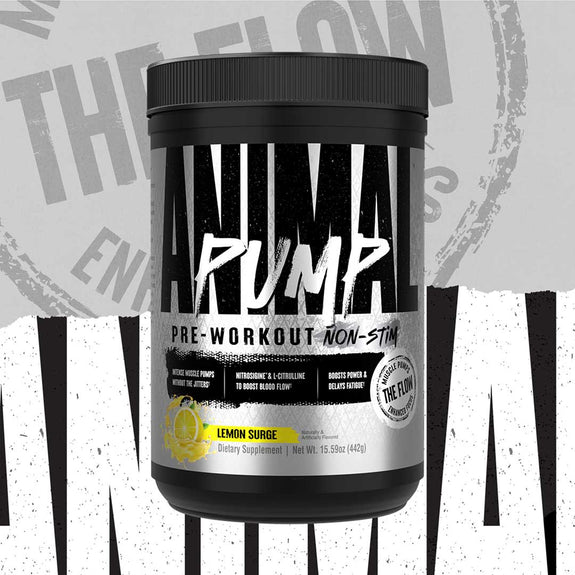 Animal Pump Non-Stim Powder Supplement Lemon Surge 50502776815936