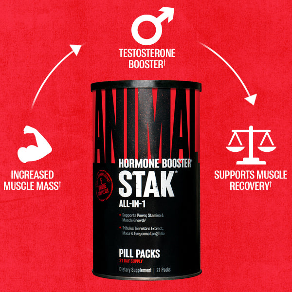 Animal Stak Pill Packs: Testosterone Booster Anabolic Supplements ...