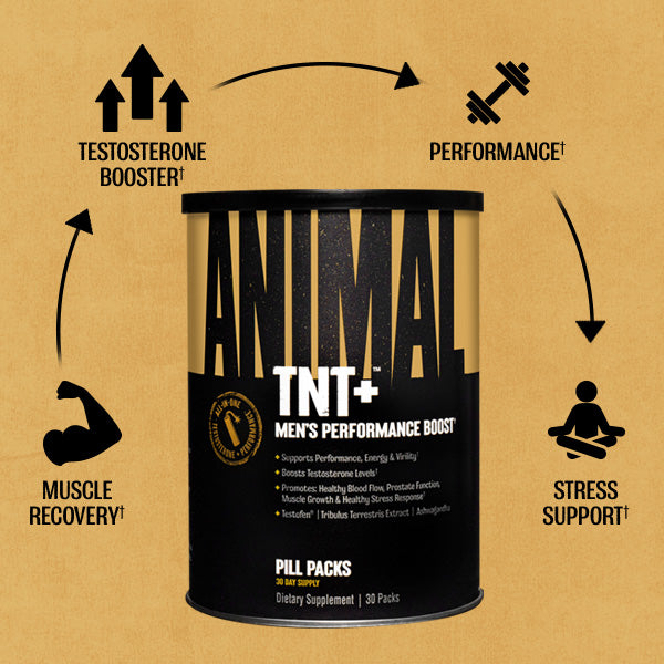Tnt Rabbit Supplement Animal TNT+ Testosterone Booster: Muscle Building Supplements for Men ...