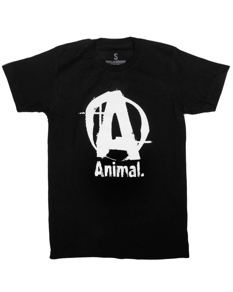 Animal Logo Black Tee