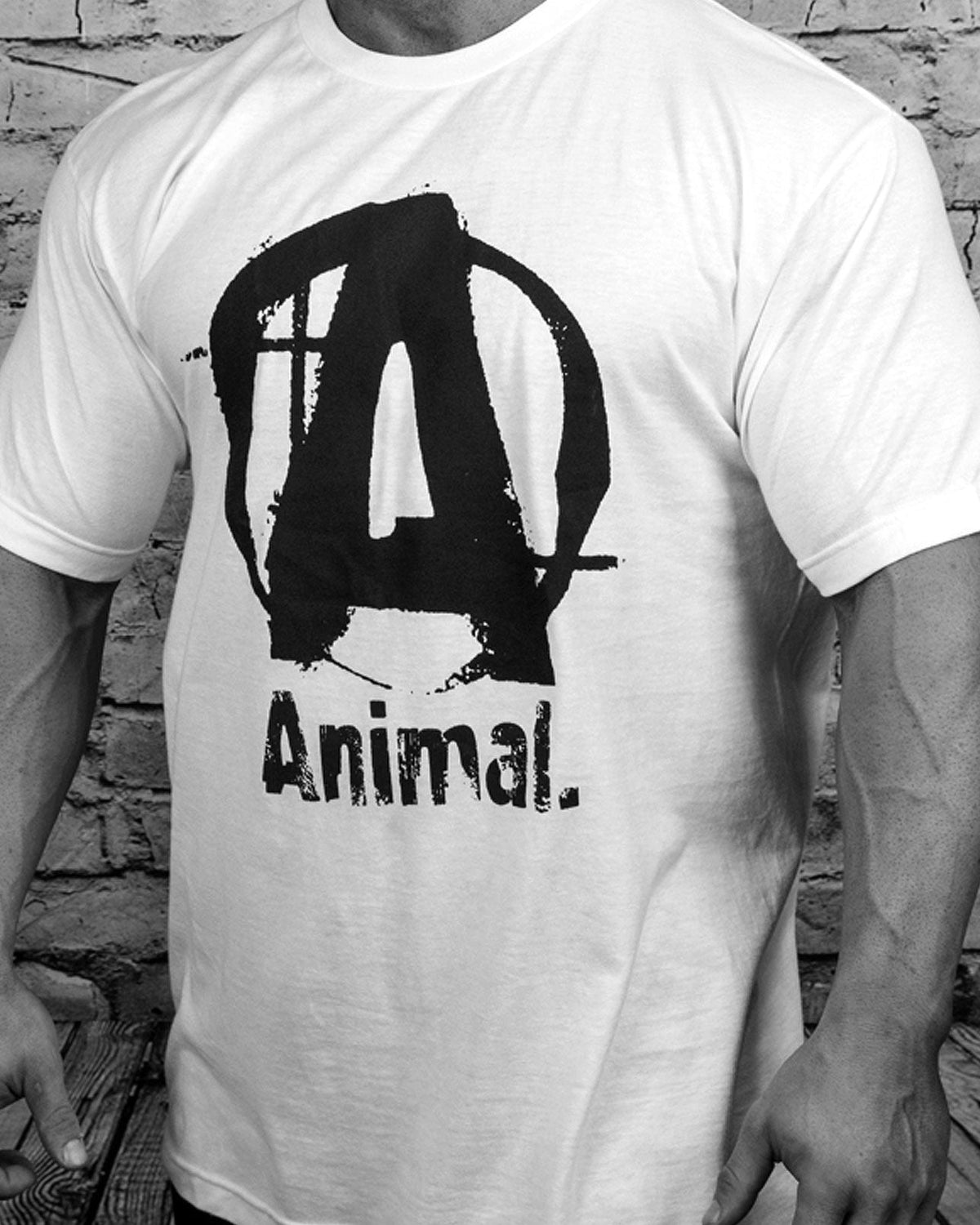 Animal Logo Black/White Tee